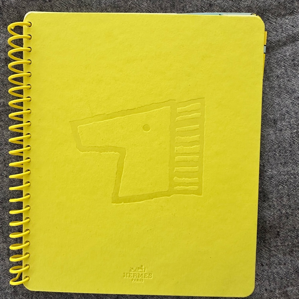 Hermes Mystery at the Grooms NYC Exclusive Notebook Coloring Book Yellow